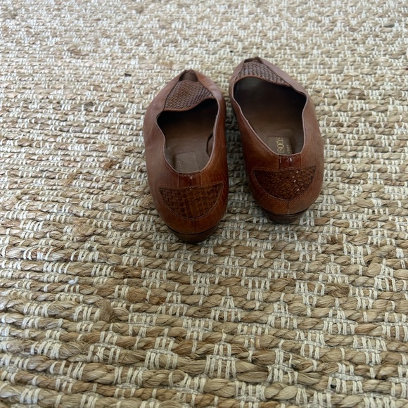 Vintage leather Italian made open toe shoe - Picture 3 of 5